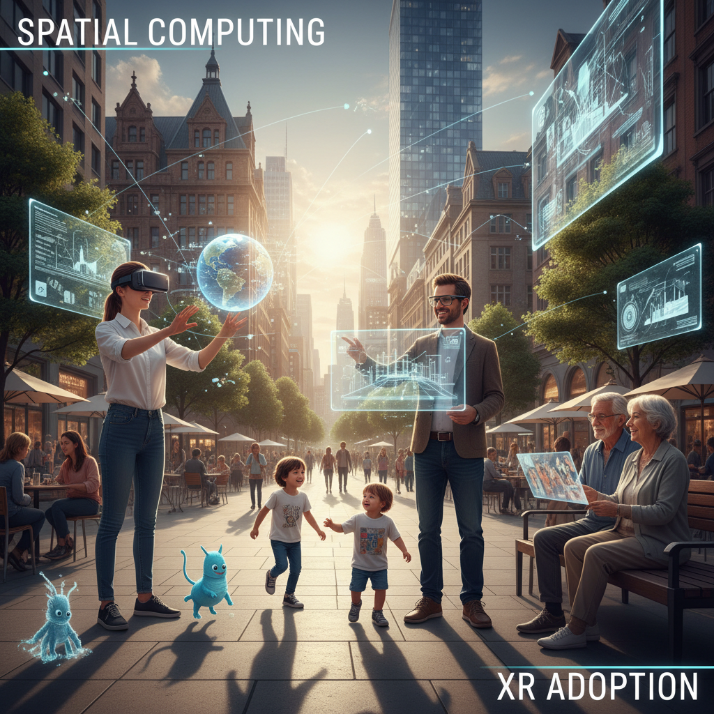 Spatial Computing and Mainstream XR Adoption
Title: Beyond Screens: The Road to Mainstream Spatial Computing and XR Adoption
