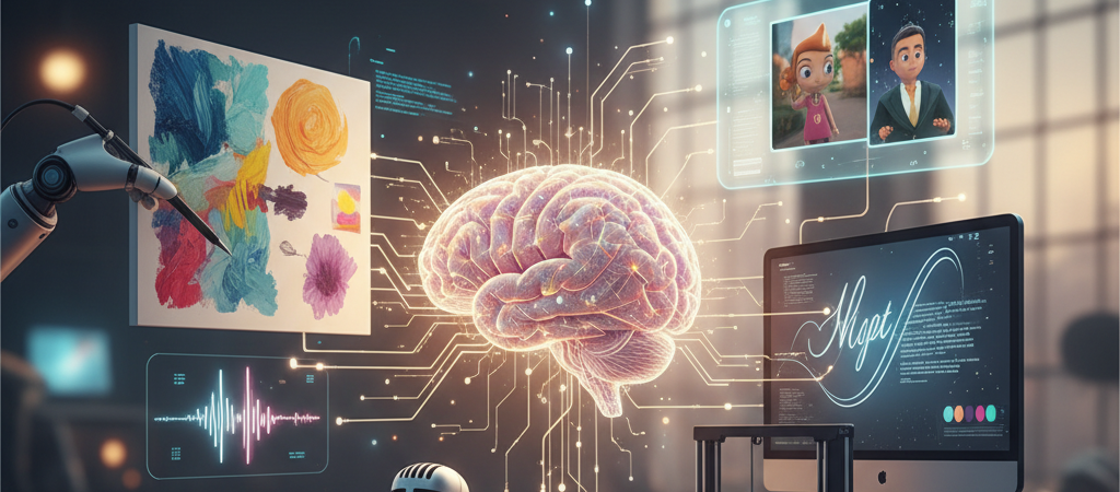 Generative AI in Multimodal Content Creation