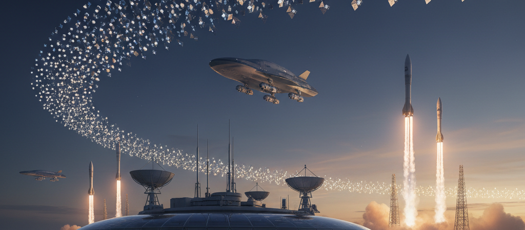 Commercial Space Exploration and Satellite Constellations