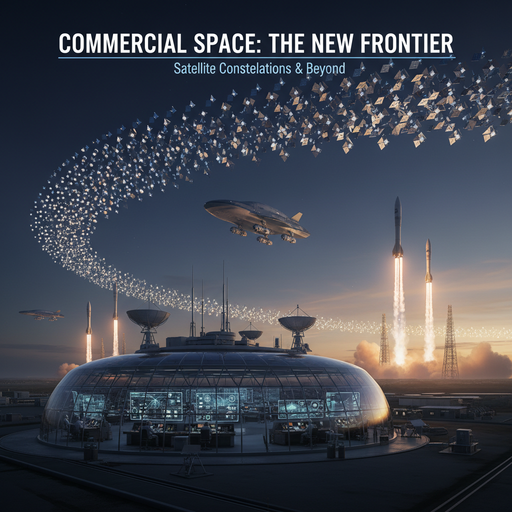 Commercial Space Exploration and Satellite Constellations