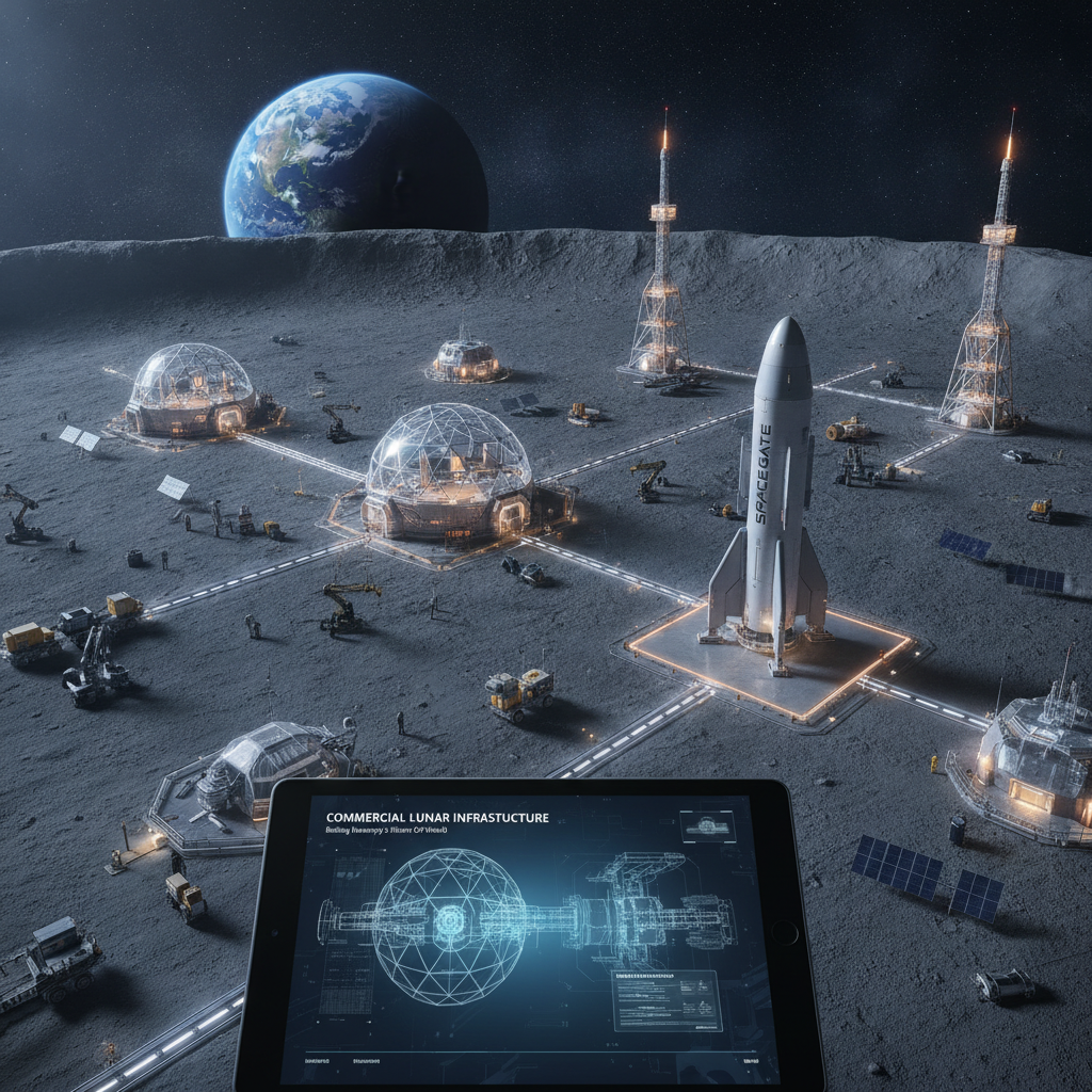 Commercial Space Exploration and Lunar Infrastructure Development