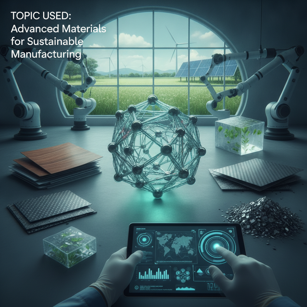 Advanced Materials for Sustainable Manufacturing